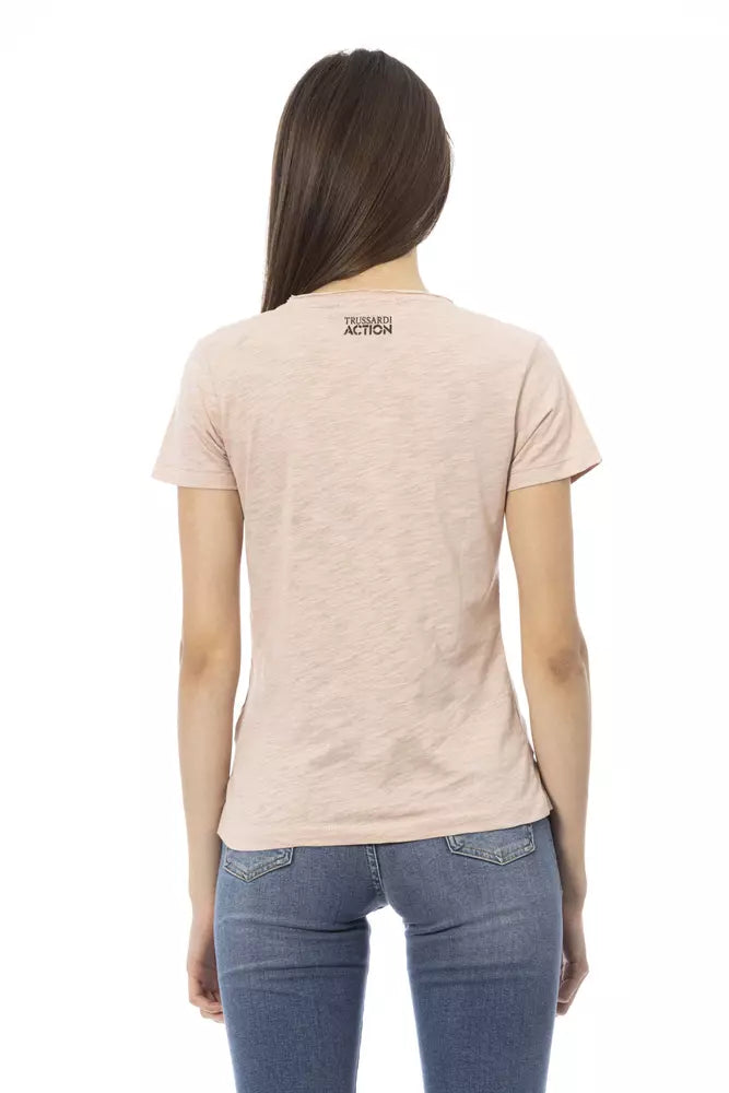 Trussardi Action Multicolor Cotton Women T-Shirt $131.00 Trussardi Action Luzworld