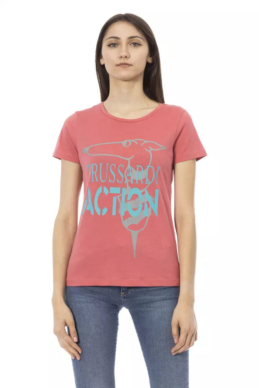 Trussardi Action Multicolor Cotton Women T-Shirt $131.00 Trussardi Action Luzworld