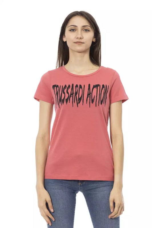 Trussardi Action Multicolor Cotton Women T-Shirt $131.00 Trussardi Action Luzworld