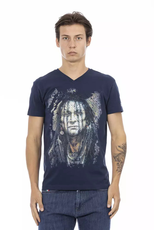 Trussardi Action Blue Cotton Men's T-Shirt