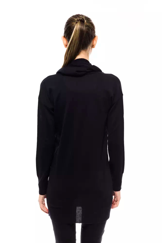 Montana Blu Blue Wool Women Sweater $173.00 Montana Blu Luzworld
