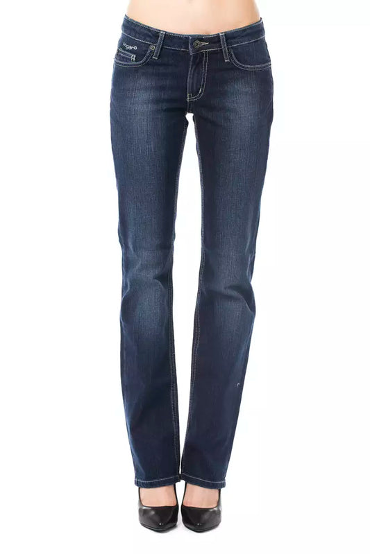 Ungaro Fever Blue Cotton Women Jeans $153.00 Ungaro Fever Luzworld