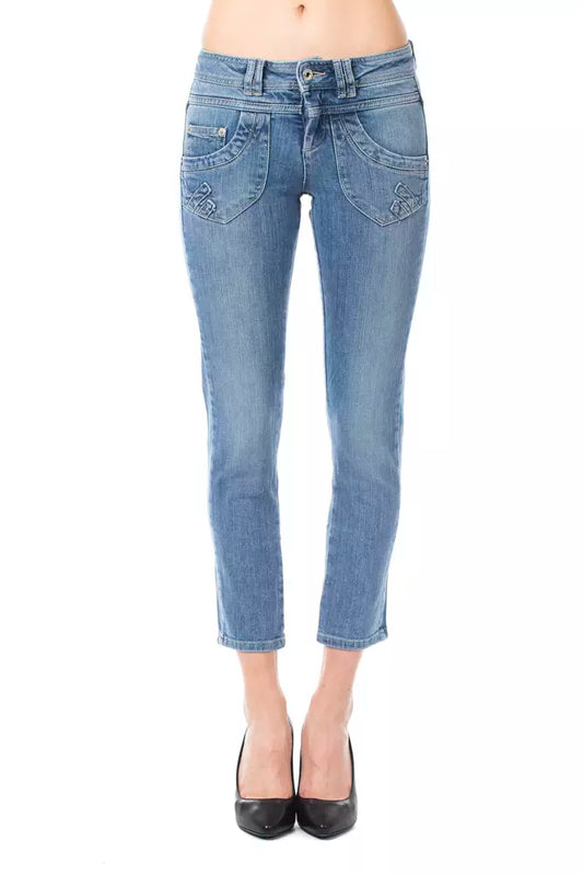 Ungaro Fever Light Blue Cotton Women Jeans $163.00 Ungaro Fever Luzworld