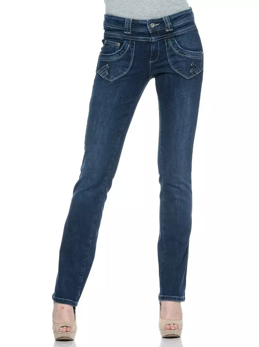 Ungaro Fever Blue Cotton Women's Jeans $171.00 Ungaro Fever Luzworld