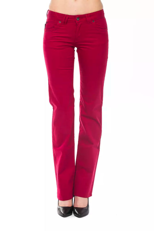 Ungaro Fever Red Cotton Women Pants $170.00 Ungaro Fever Luzworld