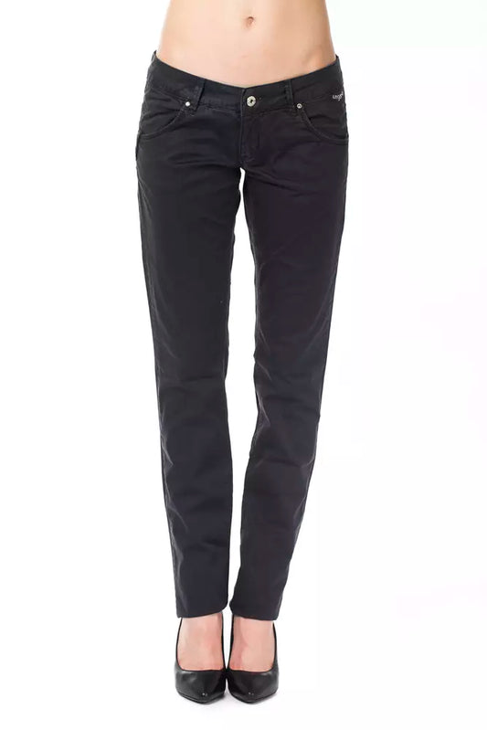 Ungaro Fever Blue Cotton Women's Pant $172.00 Ungaro Fever Luzworld
