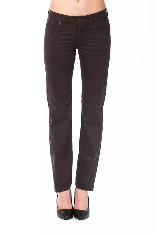 Ungaro Fever Brown Cotton Women Pants $170.00 Ungaro Fever Luzworld
