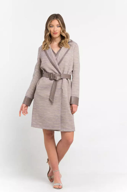Trussardi Beige Cotton Women Coat $2877.00 Trussardi Luzworld