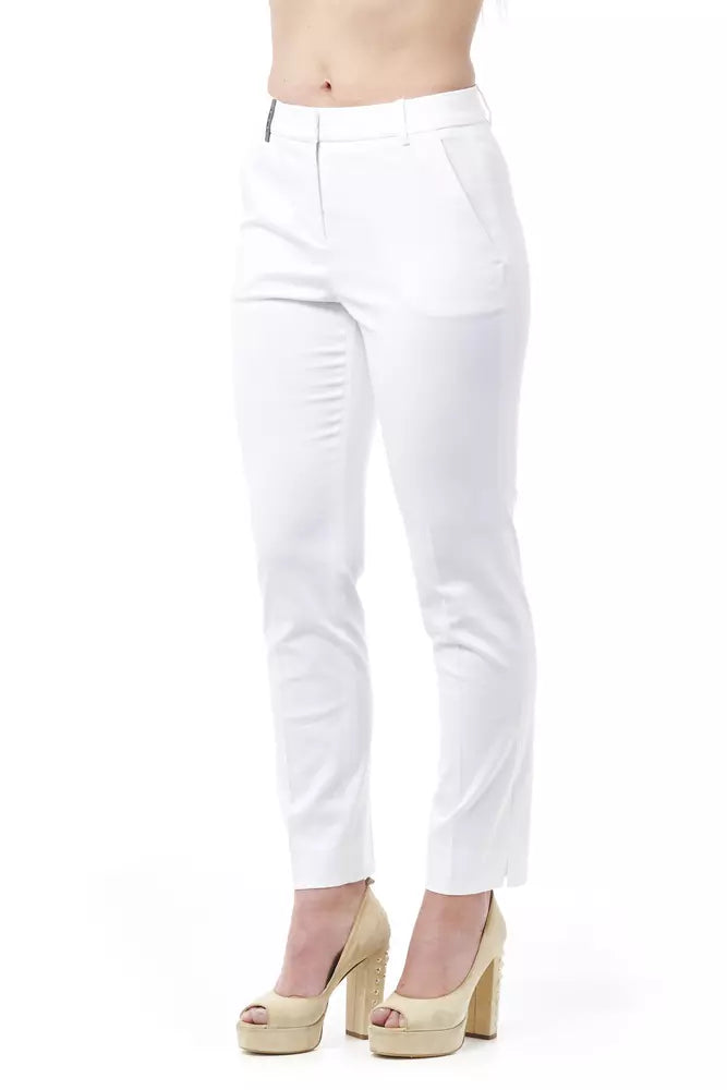 Peserico Chic High Waist Cigarette Leg Trousers $614.00 Peserico Luzworld