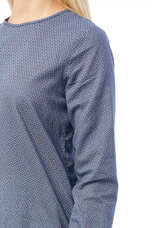 Bagutta Blue Cotton Women Shirt $228.00 Bagutta Luzworld