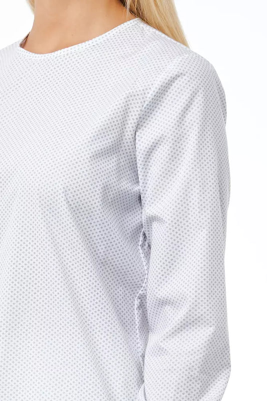 Bagutta White Cotton Women Blouse $228.00 Bagutta Luzworld