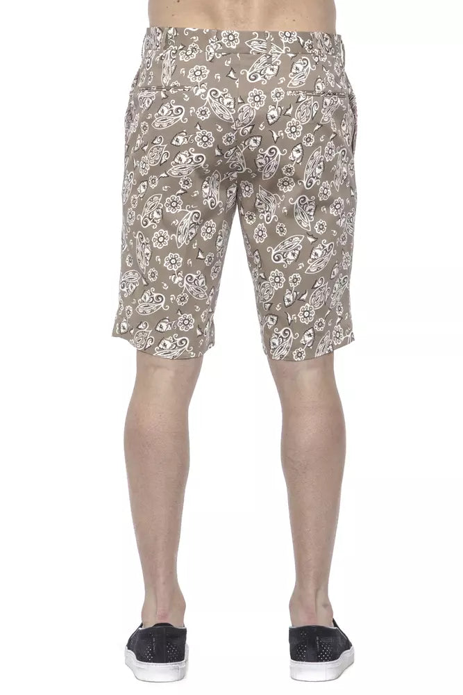 PT Torino Beige Cotton Men Bermuda Short $507.00 PT Torino Luzworld