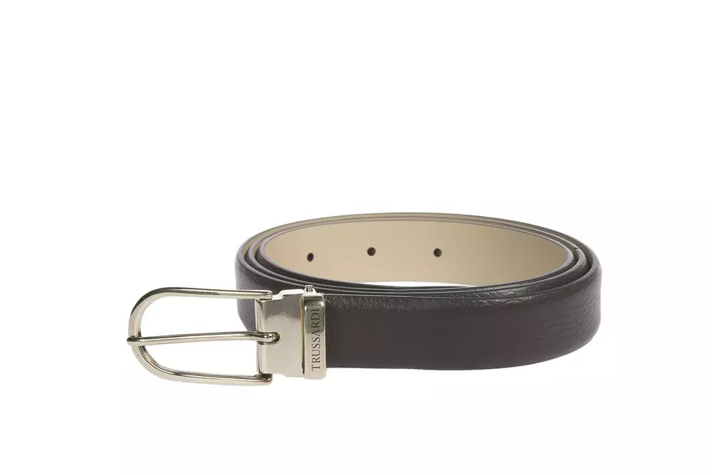 Trussardi Brown Leather Women Belt $197.00 Trussardi Luzworld