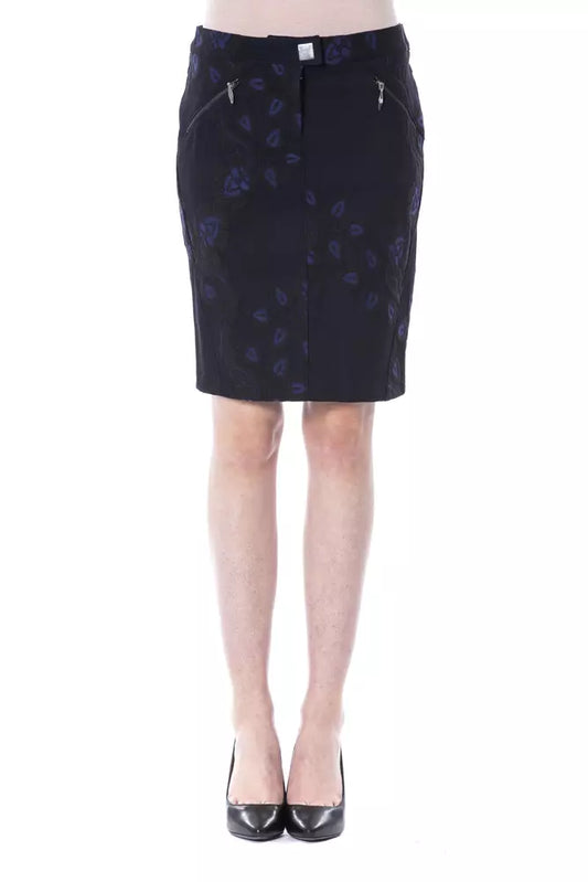 BYBLOS Blue Cotton Women Skirt $661.00 BYBLOS Luzworld