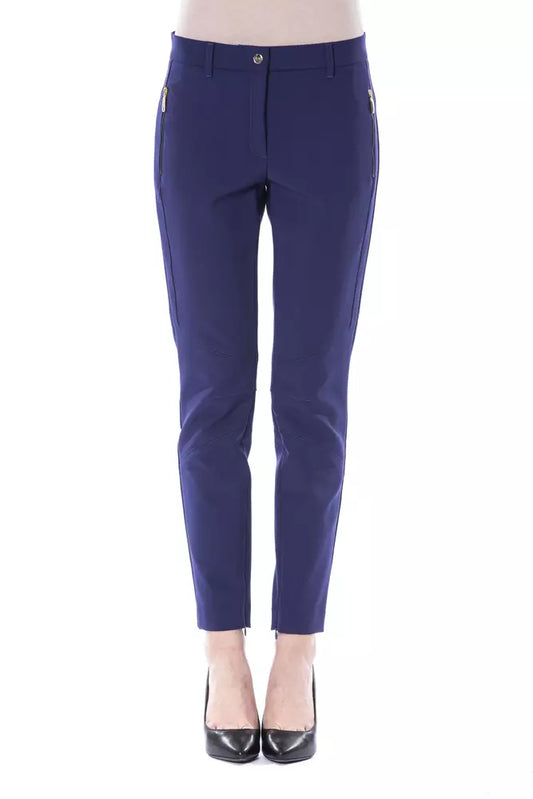 BYBLOS Blue Polyester Women's Slim Fit Pant $661.00 BYBLOS Luzworld