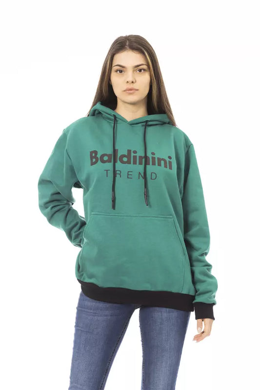 Baldinini Trend Black Cotton Women Hoodie $487.00 Baldinini Trend Luzworld
