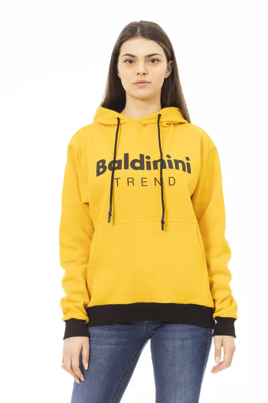 Baldinini Trend Yellow Cotton Women Hoodie $487.00 Baldinini Trend Luzworld