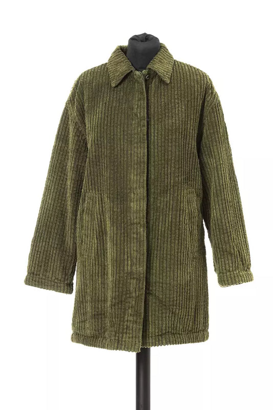 Jacob Cohen Green Cotton Women Jacket $1274.00 Jacob Cohen Luzworld