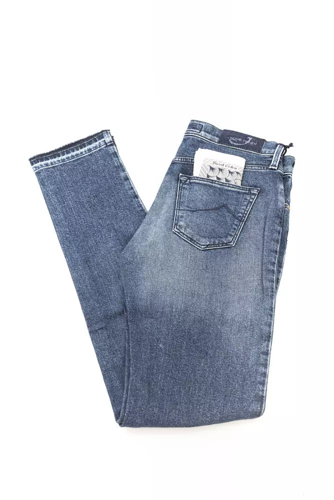 Jacob Cohen Blue Cotton Women Jeans $563.00 Jacob Cohen Luzworld