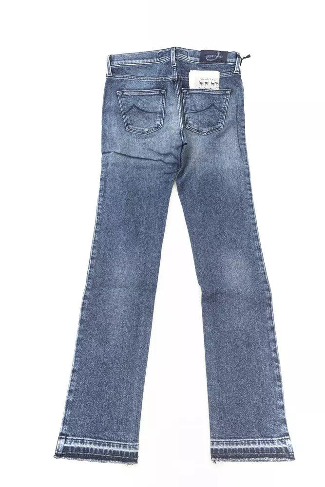 Jacob Cohen Blue Cotton Women Jeans $563.00 Jacob Cohen Luzworld
