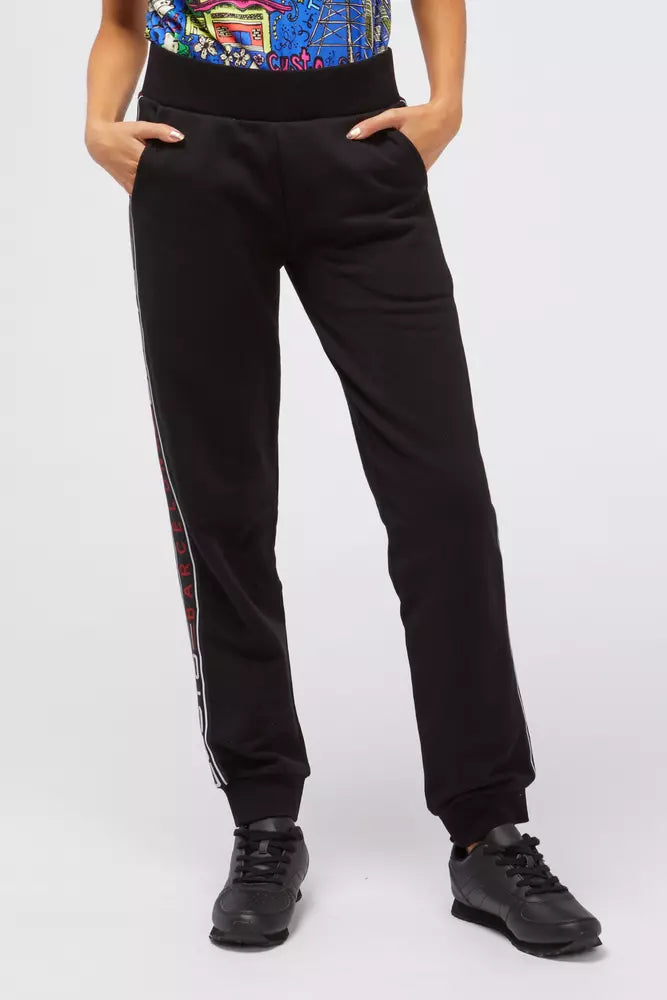 Custo Barcelona Black Cotton Women Sweatpant $216.00 Custo Barcelona Luzworld