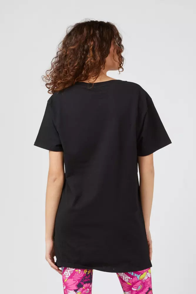 Custo Barcelona Black Cotton Women T-Shirt $173.00 Custo Barcelona Luzworld