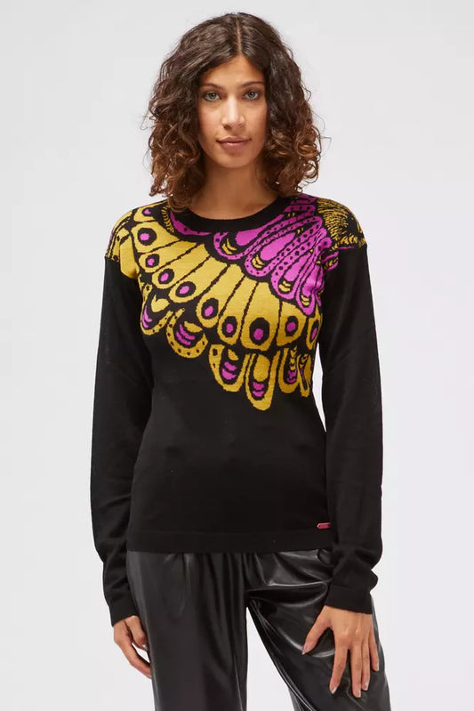 Custo Barcelona Black Wool Women Sweater $561.00 Custo Barcelona Luzworld