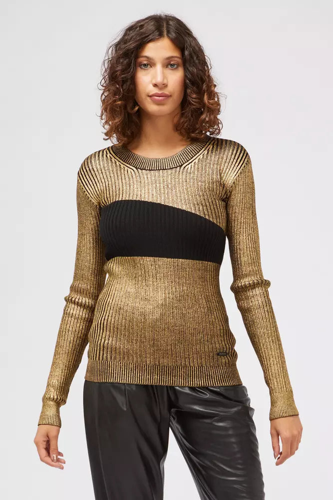 Custo Barcelona Gold Wool Unisex Sweater
