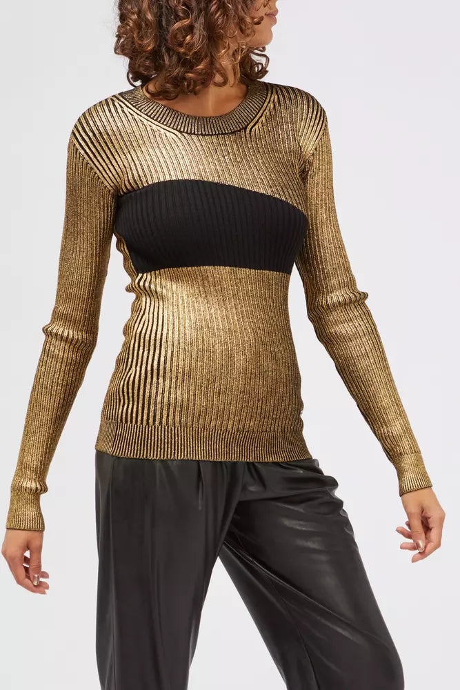 Custo Barcelona Gold Wool Unisex Sweater