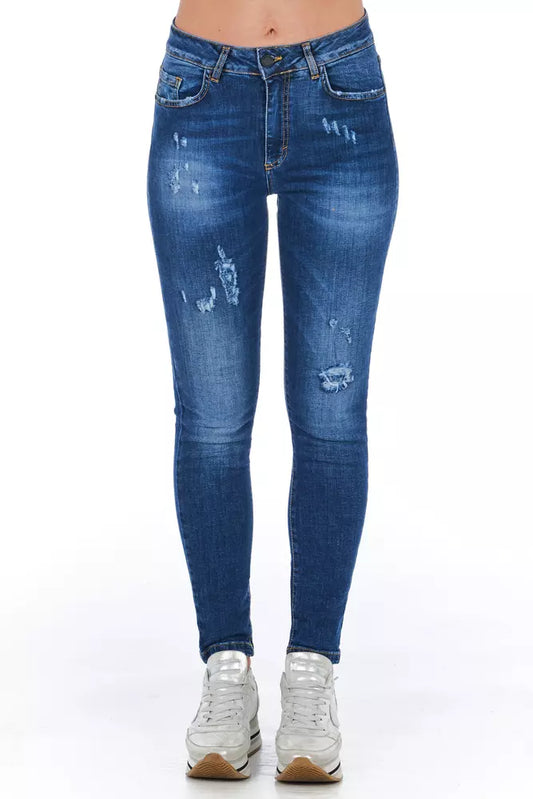 Frankie Morello Blue Denim Women's Jeans $457.00 Frankie Morello Luzworld