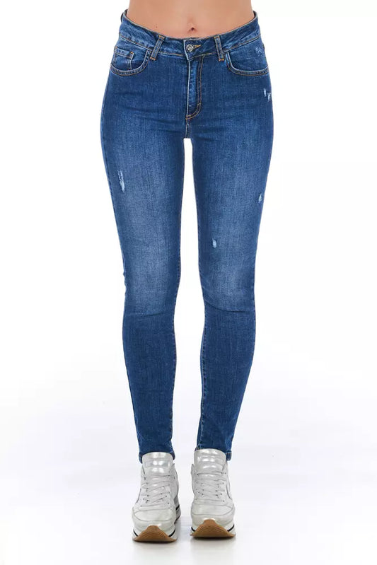 Frankie Morello Blue Denim Women Jeans $457.00 Frankie Morello Luzworld