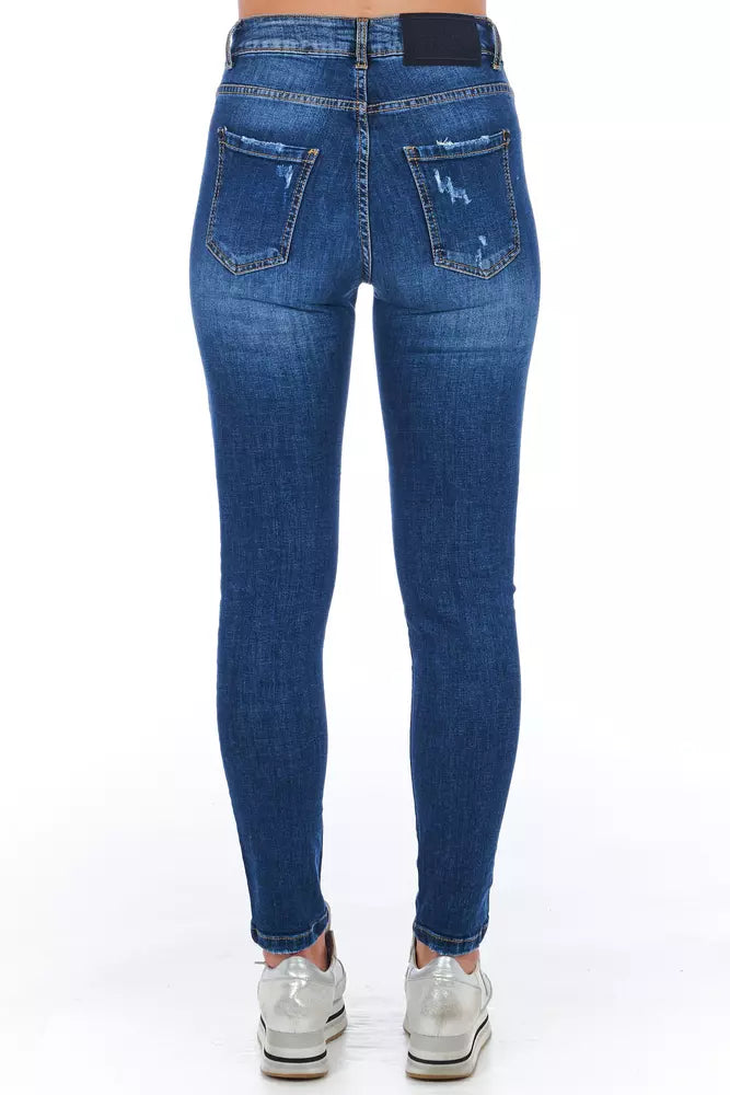 Frankie Morello Blue Denim Women's Jeans $457.00 Frankie Morello Luzworld