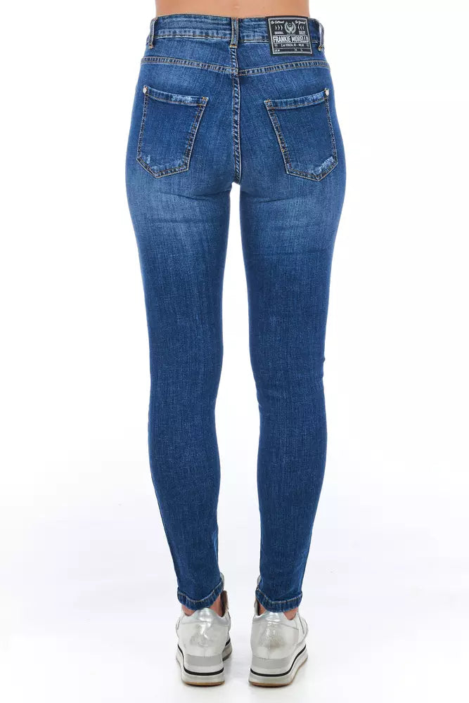 Frankie Morello Blue Denim Women Jeans $457.00 Frankie Morello Luzworld