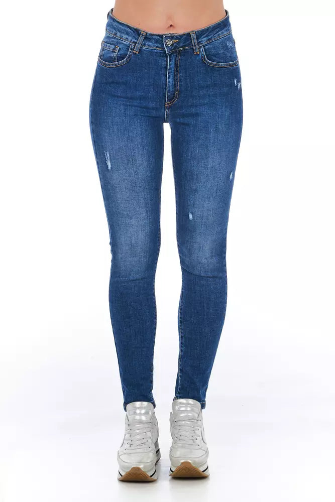 Frankie Morello Blue Denim Women Jeans $457.00 Frankie Morello Luzworld