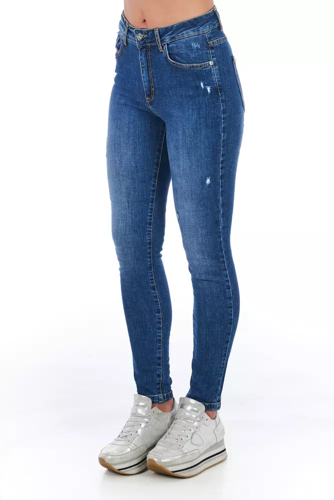 Frankie Morello Blue Denim Women Jeans $457.00 Frankie Morello Luzworld