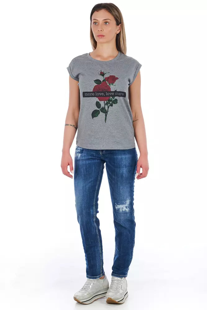 Frankie Morello Blue Cotton Women's Jeans $528.00 Frankie Morello Luzworld