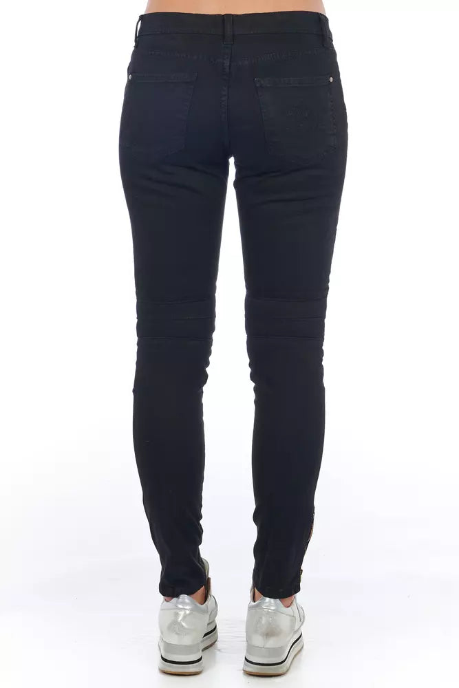 Frankie Morello Black Cotton Women Jeans $540.00 Frankie Morello Luzworld