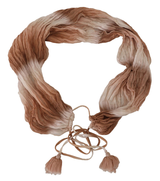 Ermanno Scervino Multicolor Silk Wrap Shawl Foulard Scarf $515.00 Ermanno Scervino Luzworld