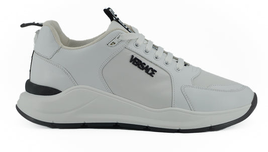 Gray Versace sneaker on a white background