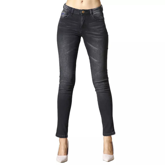 Yes Zee Black Cotton Women's Jeans $165.00 Yes Zee Luzworld