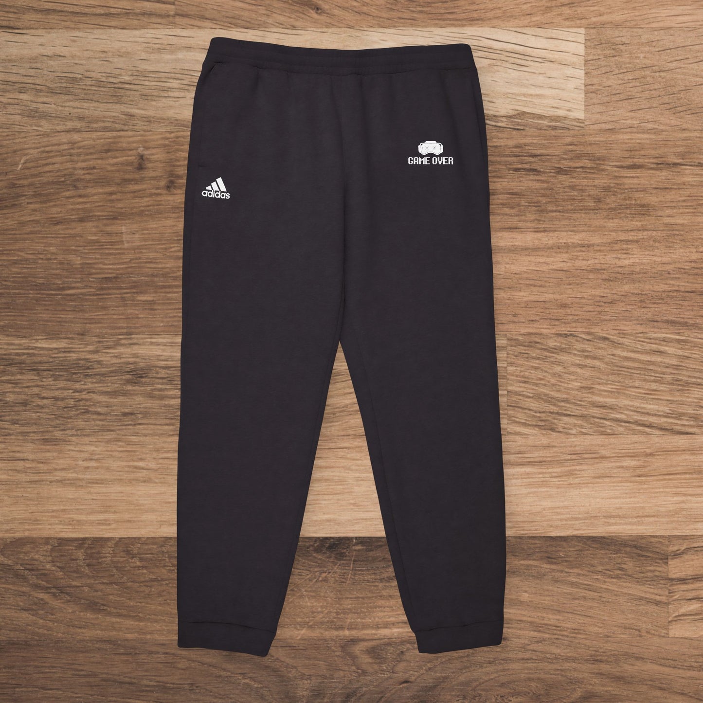 Game over Fleece Joggers Adidas- Blue and Black - Luzworld