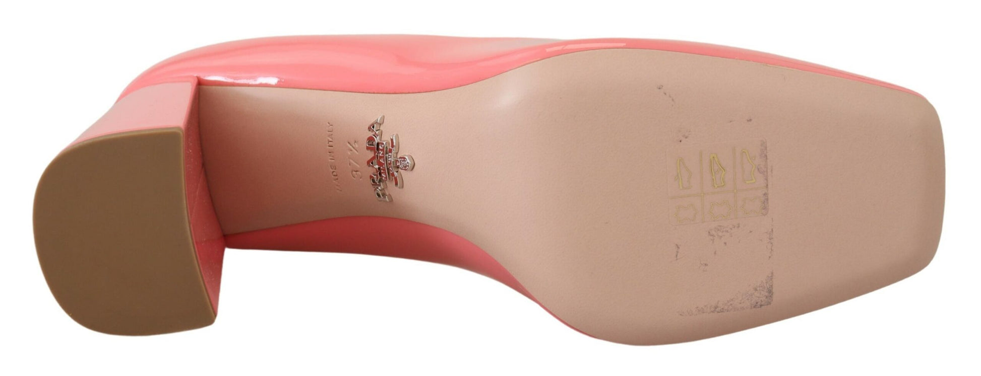 Prada Pink Patent Leather Block Heels Pumps Classic $1891.00 Prada Luzworld