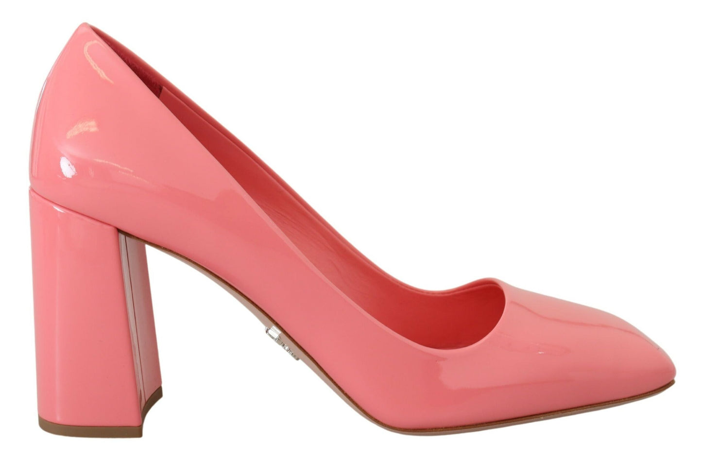 Prada Pink Patent Leather Block Heels Pumps Classic $1891.00 Prada Luzworld