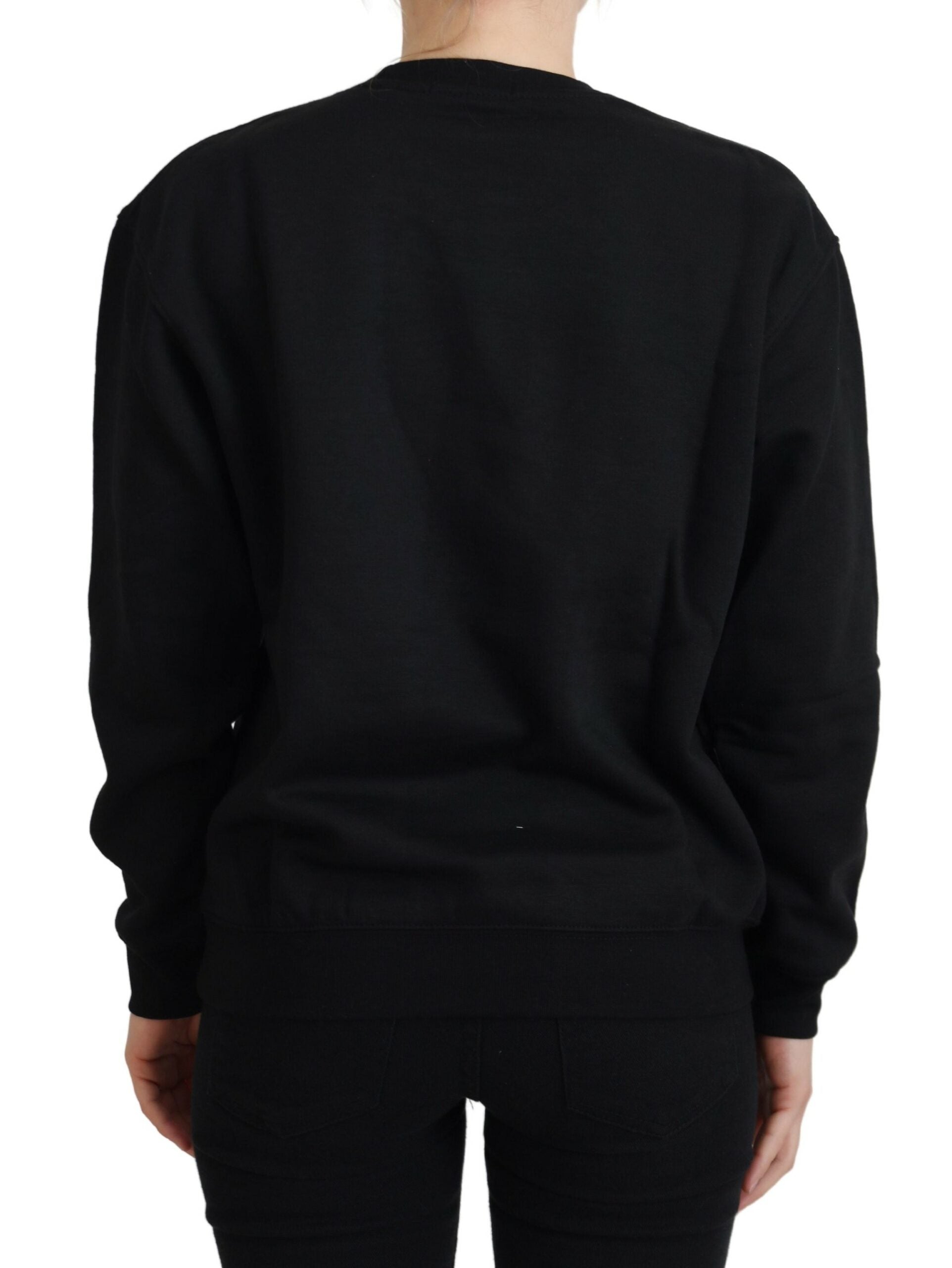 Philippe Model Black Printed Long Sleeves Pullover Sweater $501.00 Philippe Model Luzworld