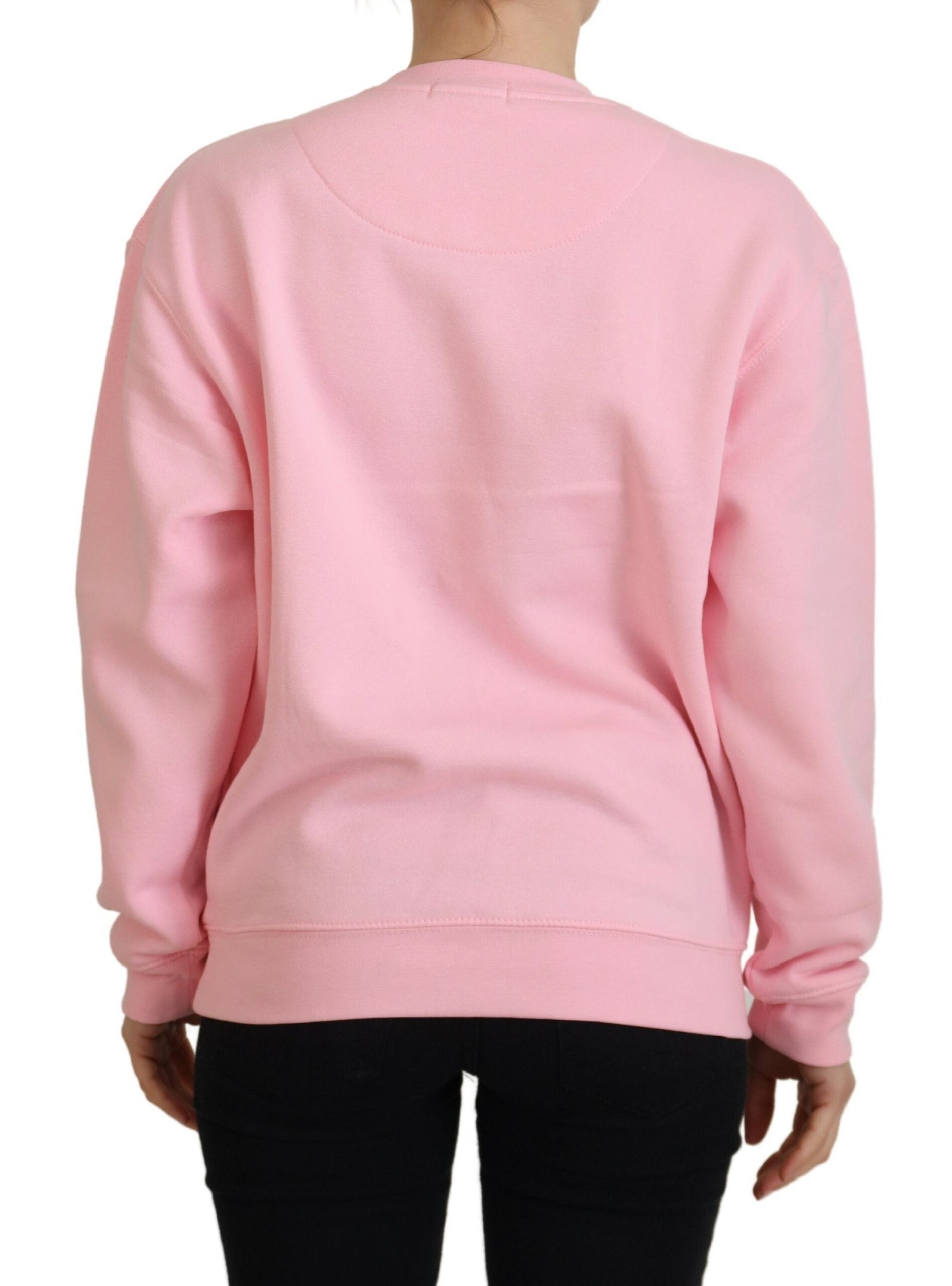 Philippe Model Pink Printed Long Sleeves Pullover Sweater $559.00 Philippe Model Luzworld