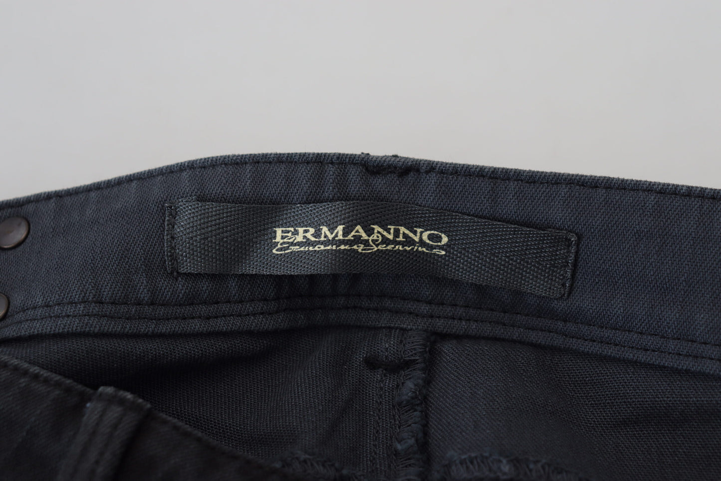 Ermanno Scervino Black Cotton Slim Fit Women Denim Jeans $915.00 Ermanno Scervino Luzworld