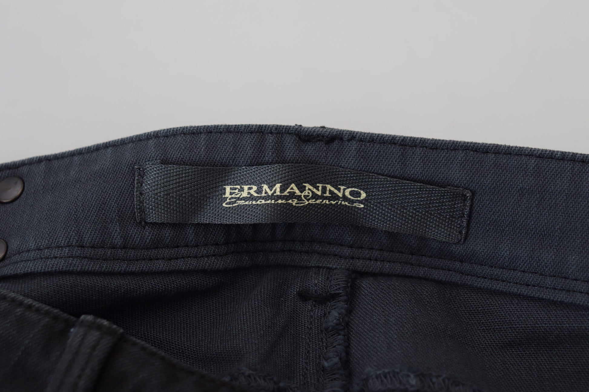 Ermanno Scervino Black Cotton Slim Fit Women Denim Jeans $915.00 Ermanno Scervino Luzworld