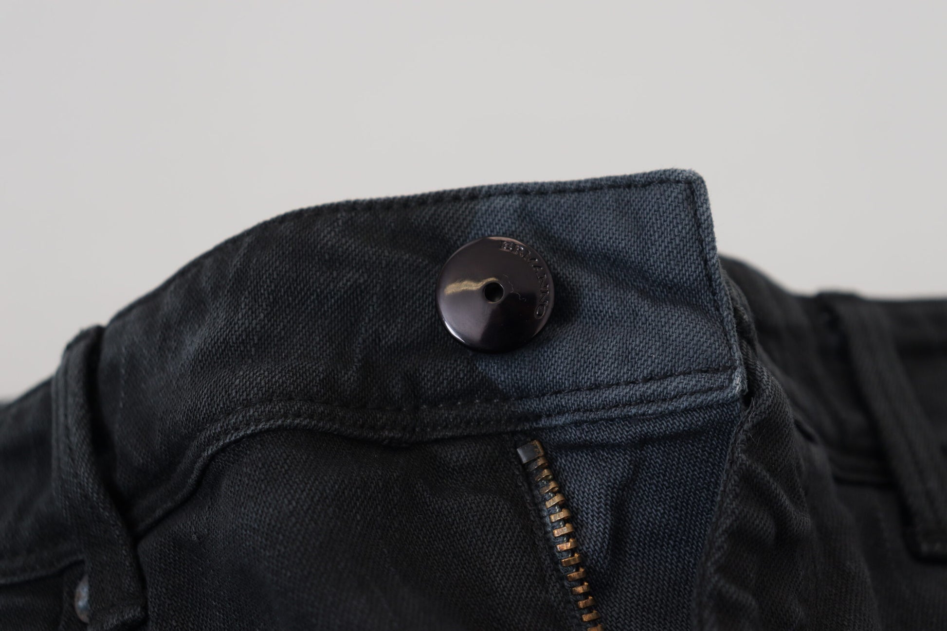 Ermanno Scervino Black Cotton Slim Fit Women Denim Jeans $915.00 Ermanno Scervino Luzworld