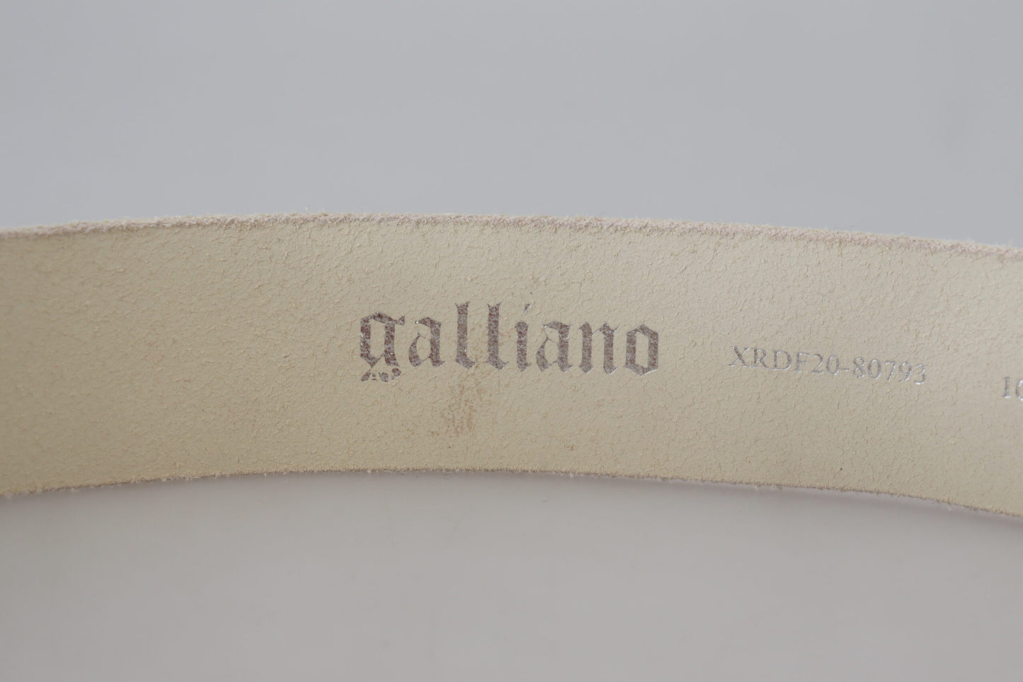 John Galliano Pink Leather Letter Logo Round Buckle Waist Belt $219.00 John Galliano Luzworld