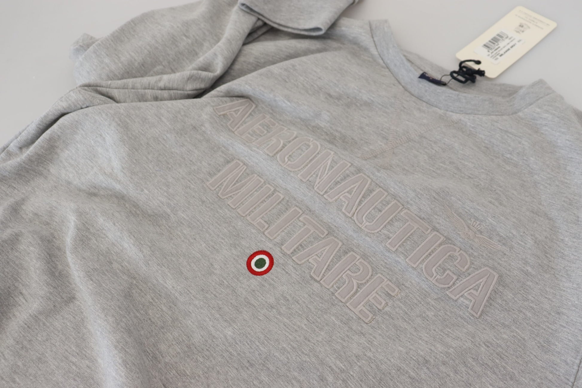 Aeronautica Militare Gray Men Pullover Sweatshirt Sweater $272.00 Aeronautica Militare Luzworld